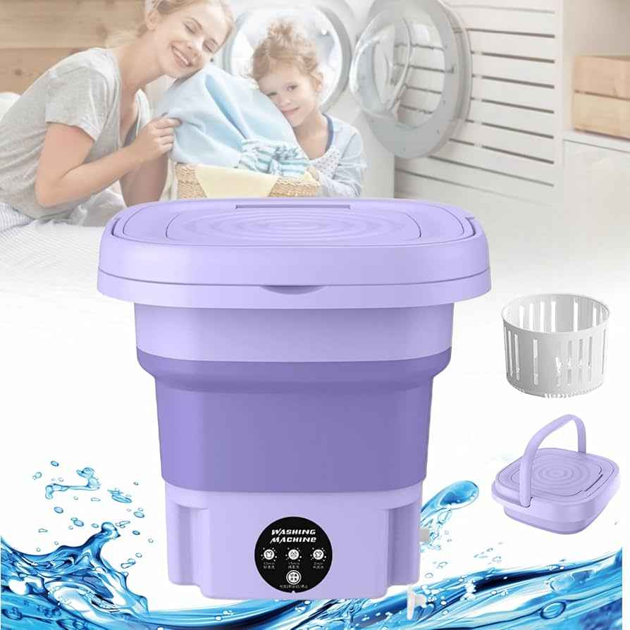 Mini Lavadora Portátil Plegable — Lava Ropa en Casa, Viajes y Más